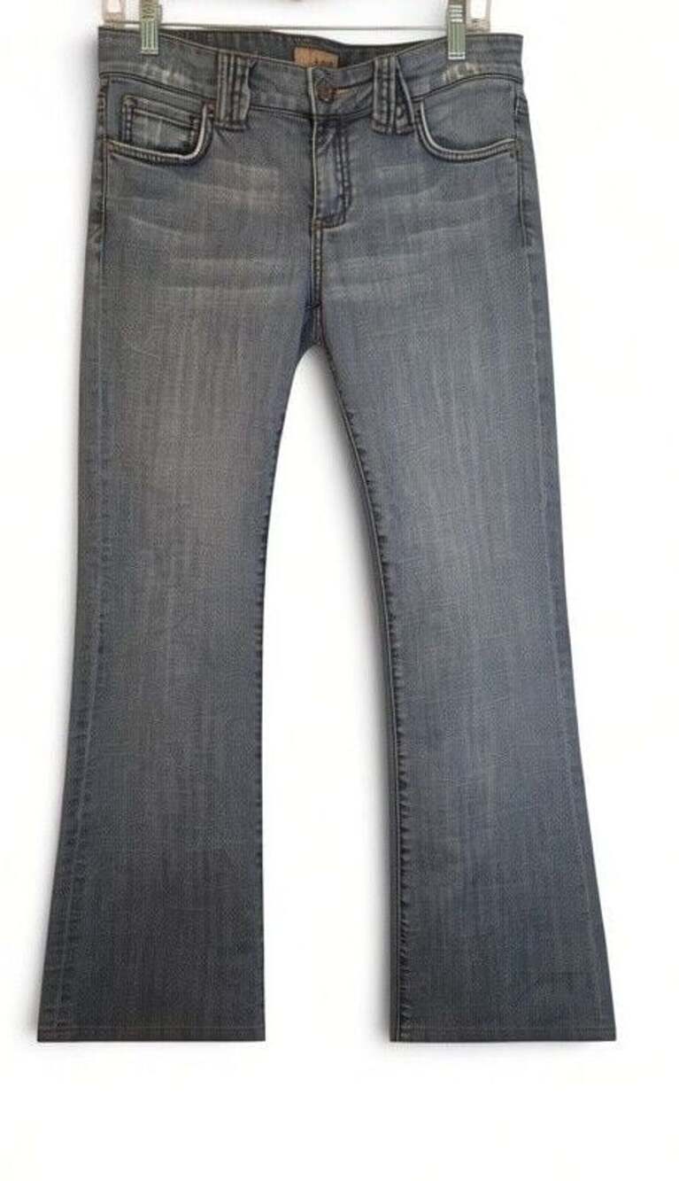 See Thru Soul Low-Rise Bootcut Jeans Women's Size 30 Blue Denim Stretch